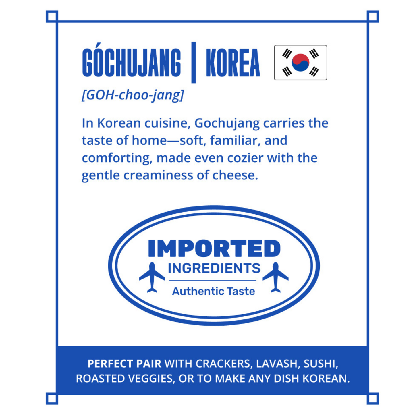 Korea's Cheesy Gochujang Gourmet Dip With Baked Lavash Chips (Combo)